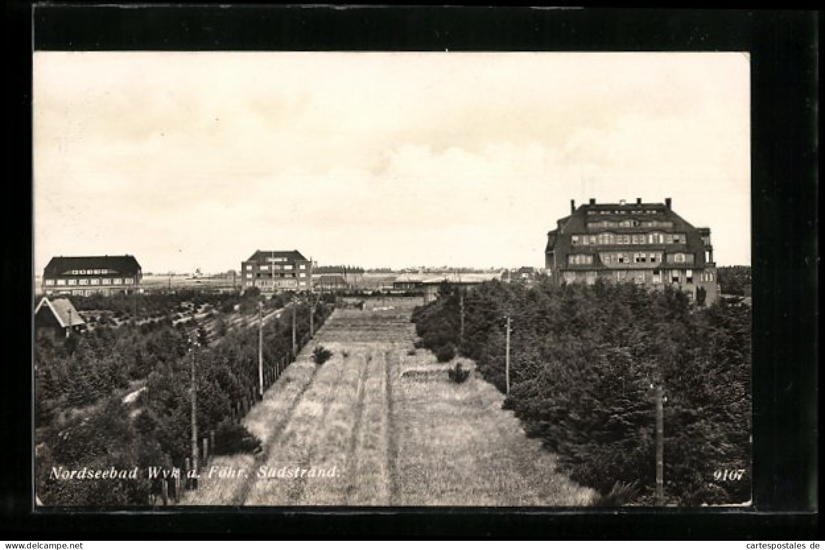 AK Wyk / Föhr, Häuserpartie Am Südstrand  - Föhr