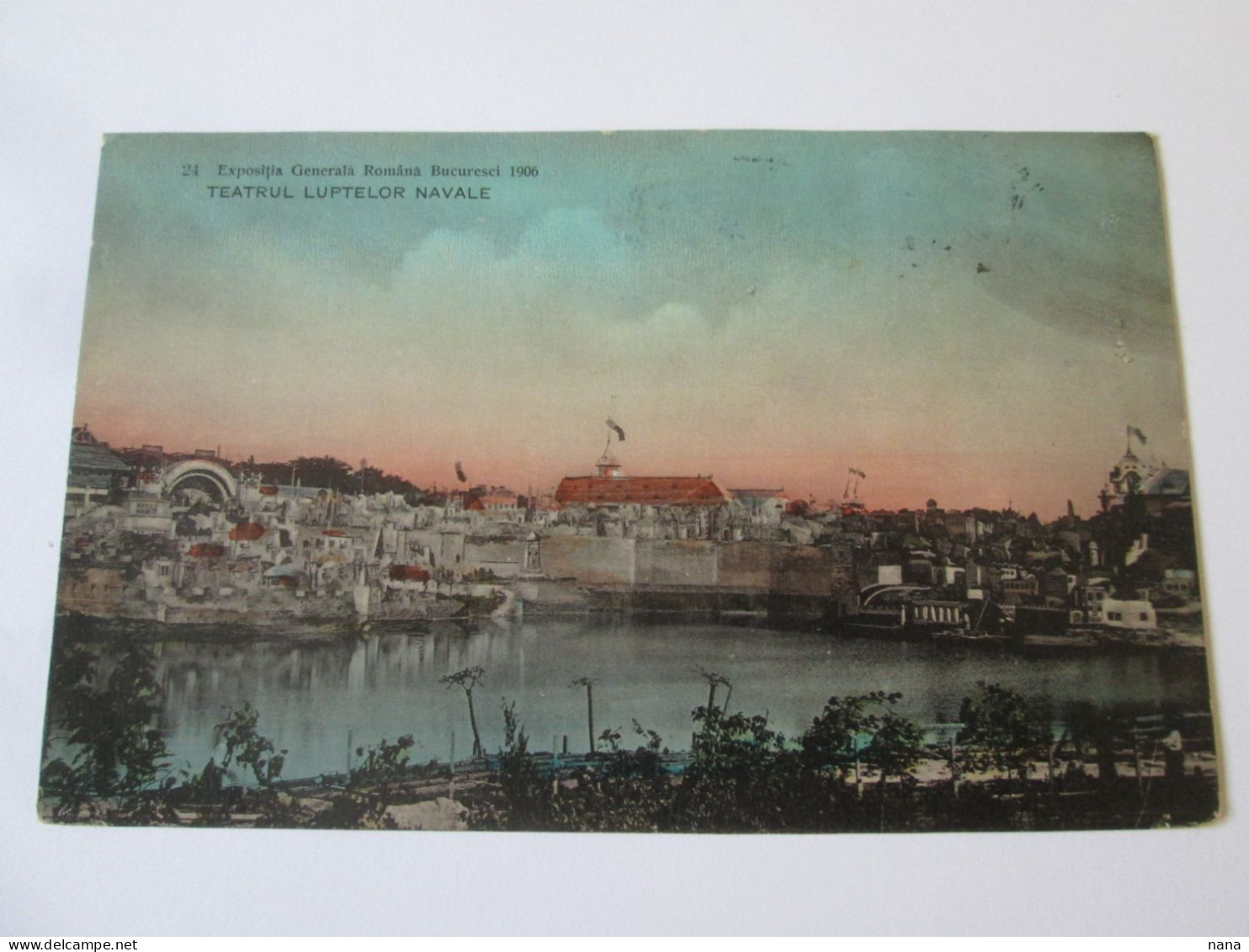 Romania-București:Exposition Generale 1906 Carte Postale Voyage/General Exhibition 1906 Mailed Postcard - Romania