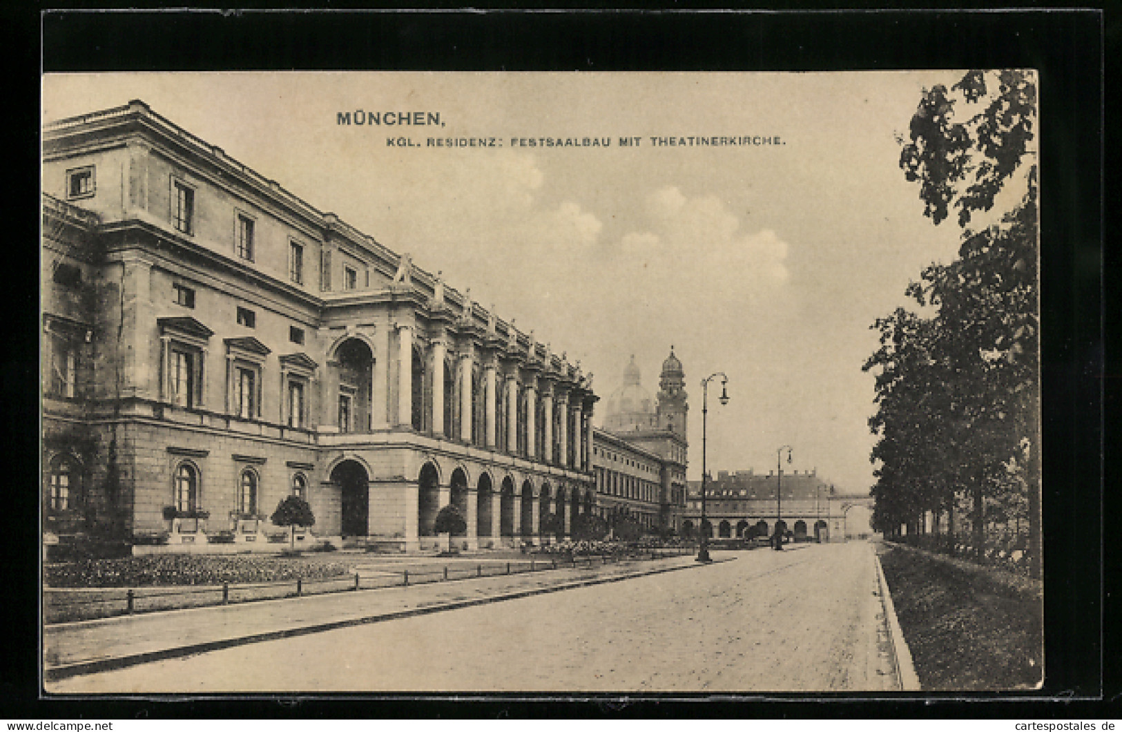 AK München, Kgl. Residenz, Festsaal Mit Theatinerkirche  - München