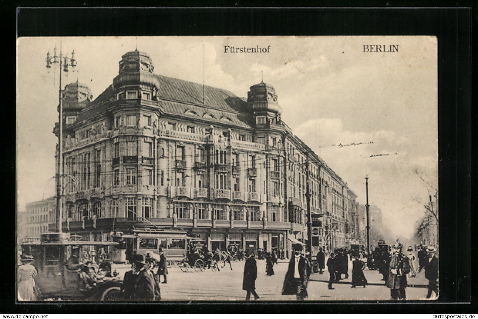 AK Berlin-Tiergarten, Hotel Der Fürstenhof Mit Strasse  - Tiergarten