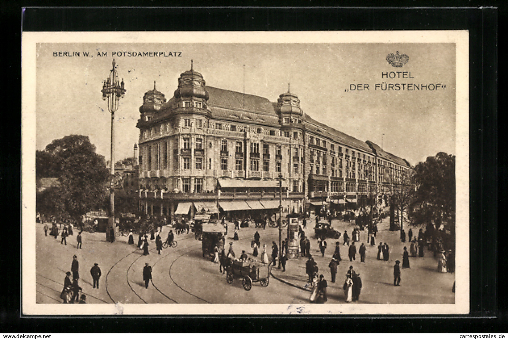 AK Berlin-Tiergarten, Hotel Der Fürstenhof Am Potsdamer Platz  - Tiergarten