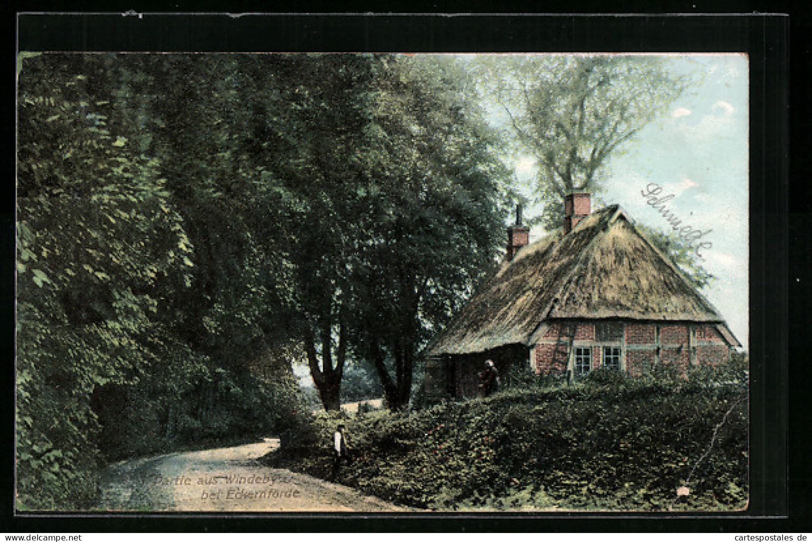 AK Windeby Bei Eckernförde, Altes Haus Am Waldrand  - Eckernförde