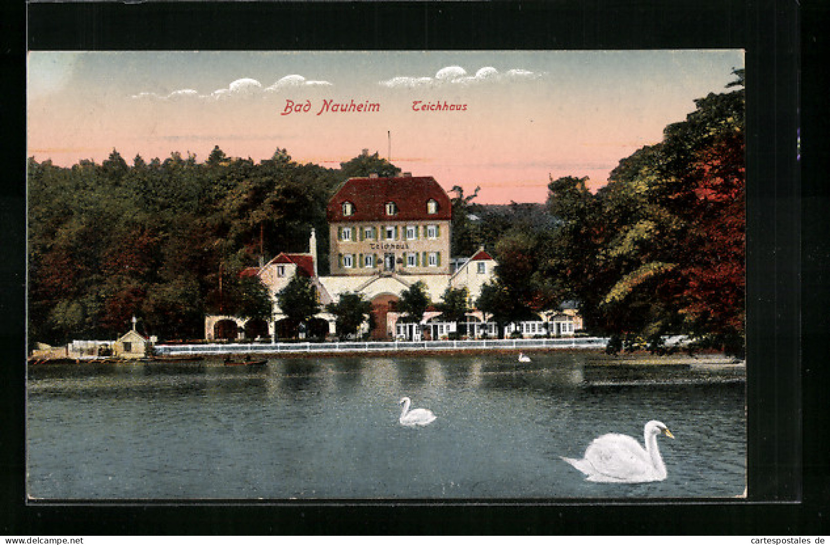 AK Bad Nauheim, Cafe Teichhaus  - Bad Nauheim