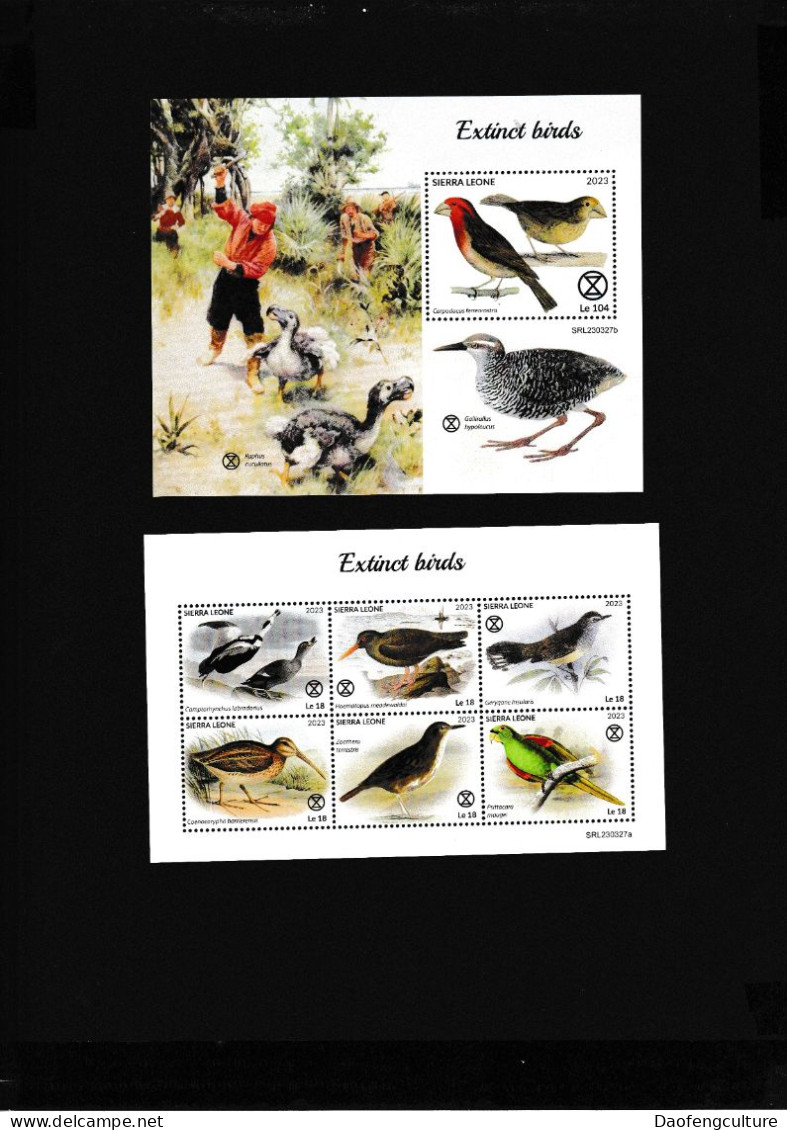 Sierra Leone 2023 Extinct Birds - Sierra Leone (1961-...)