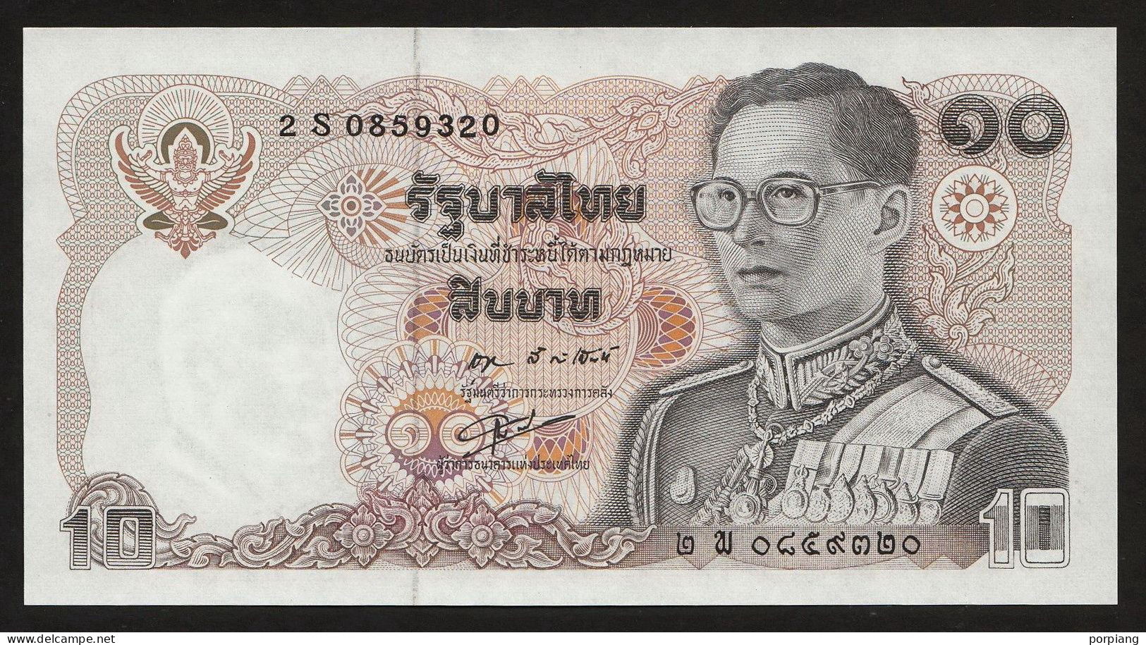 10 Baht Serie 12 Sign. 55 Replacement 2S Thailand 1980 UNC - Thailand