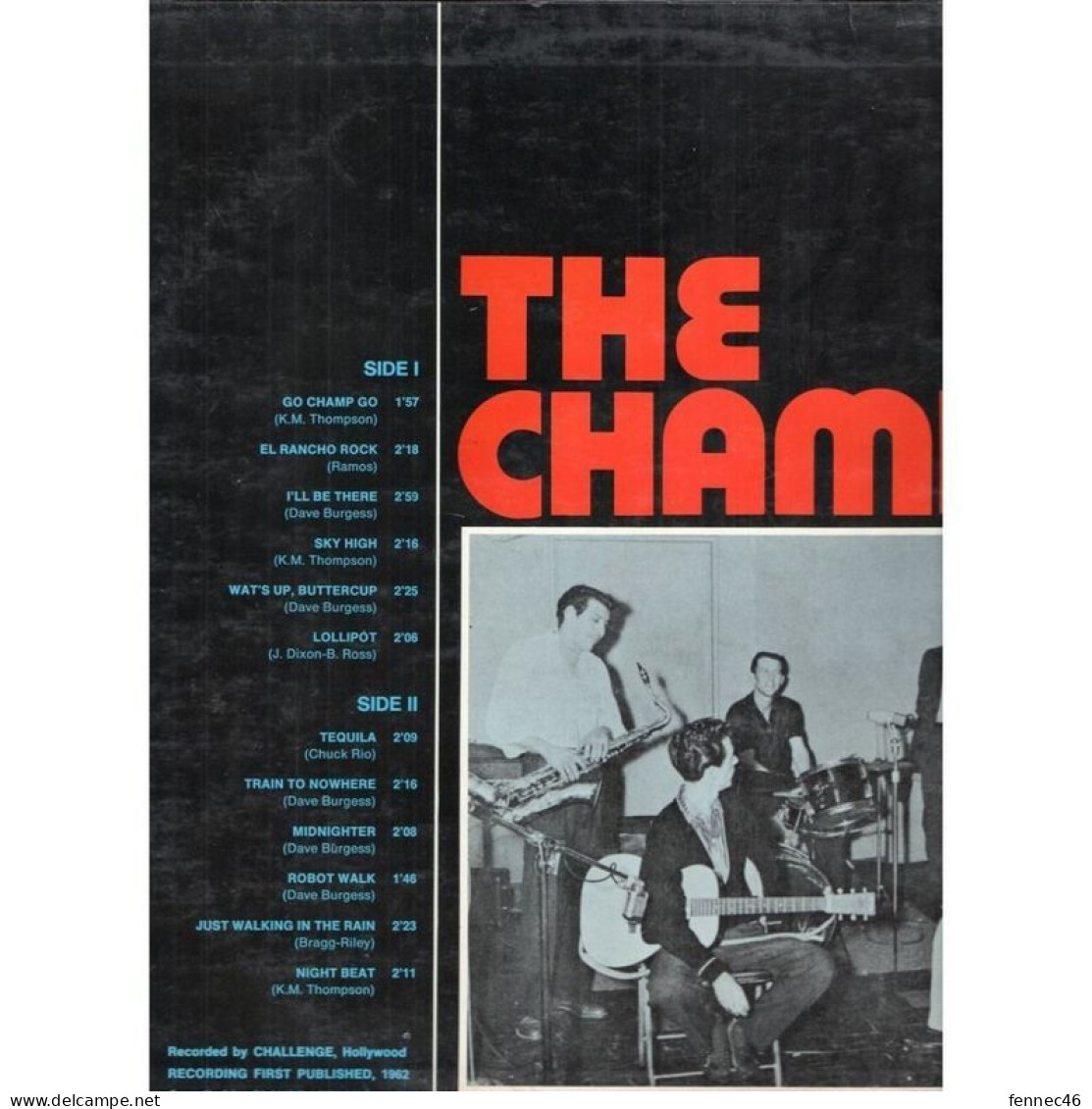 * Vinyle 33t - THE CHAMPS - Go Champs Go ! (avec Leur Grand Succès : Téquila) - Other - English Music