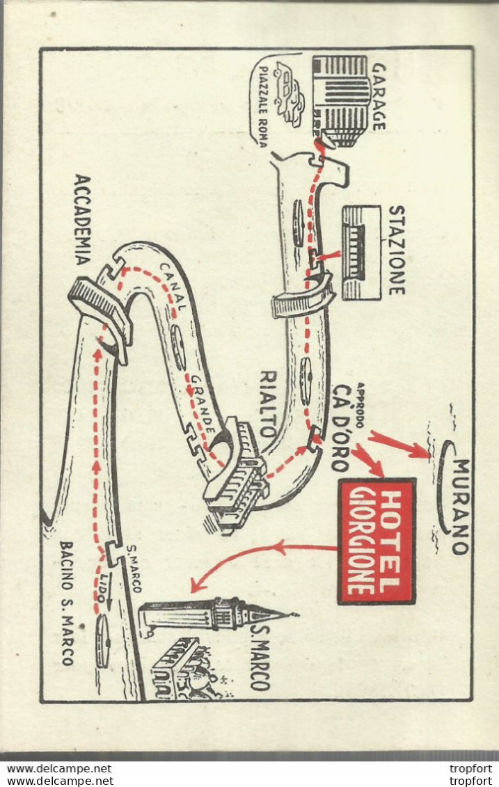 F152 / CDV Carte Publicitaire De Visite PUB Advertising Card / HOTEL GIORGIONE Veneziano VENISE ITALIE - Visitenkarten