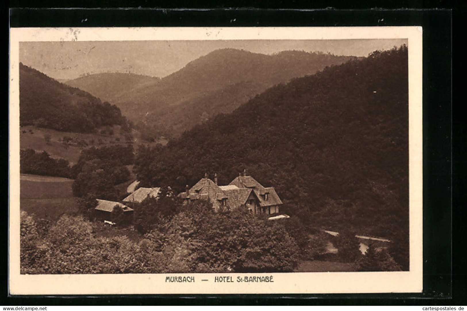 CPA Murbach, Hotel St-Barnabé Avec Umgebung Aérienne  - Murbach