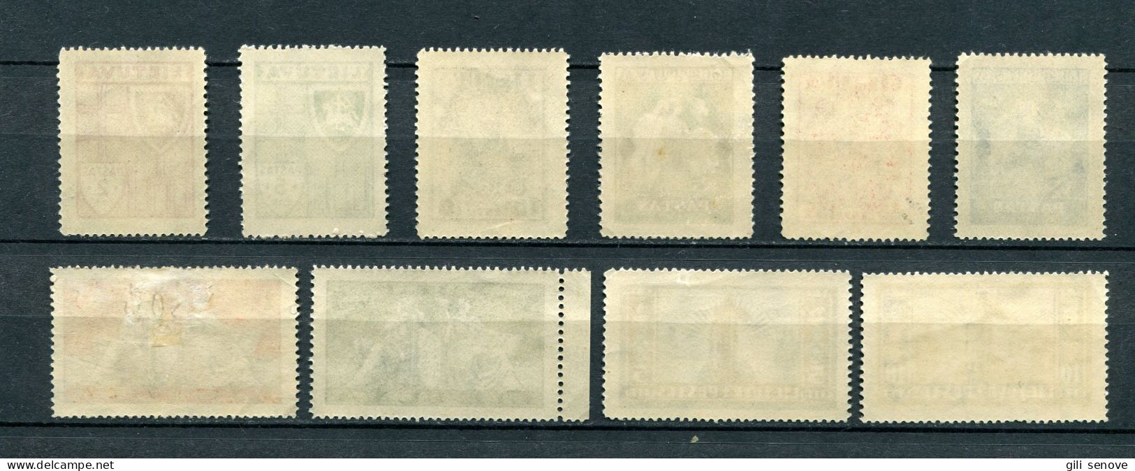 Lithuania 1934 Mi. 394-403 Sc 286-295 New Definitive Issue MH*/MNH** - Lithuania