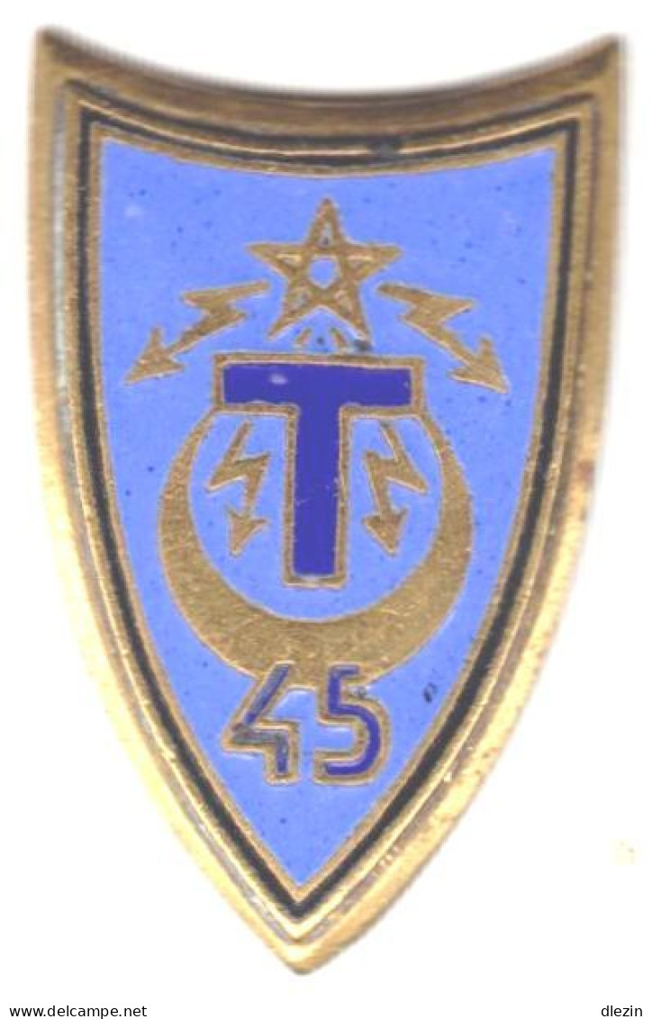 45° RT. 45° Régiment De Transmissions. Drago.328. Attache Enlevée. - Landmacht