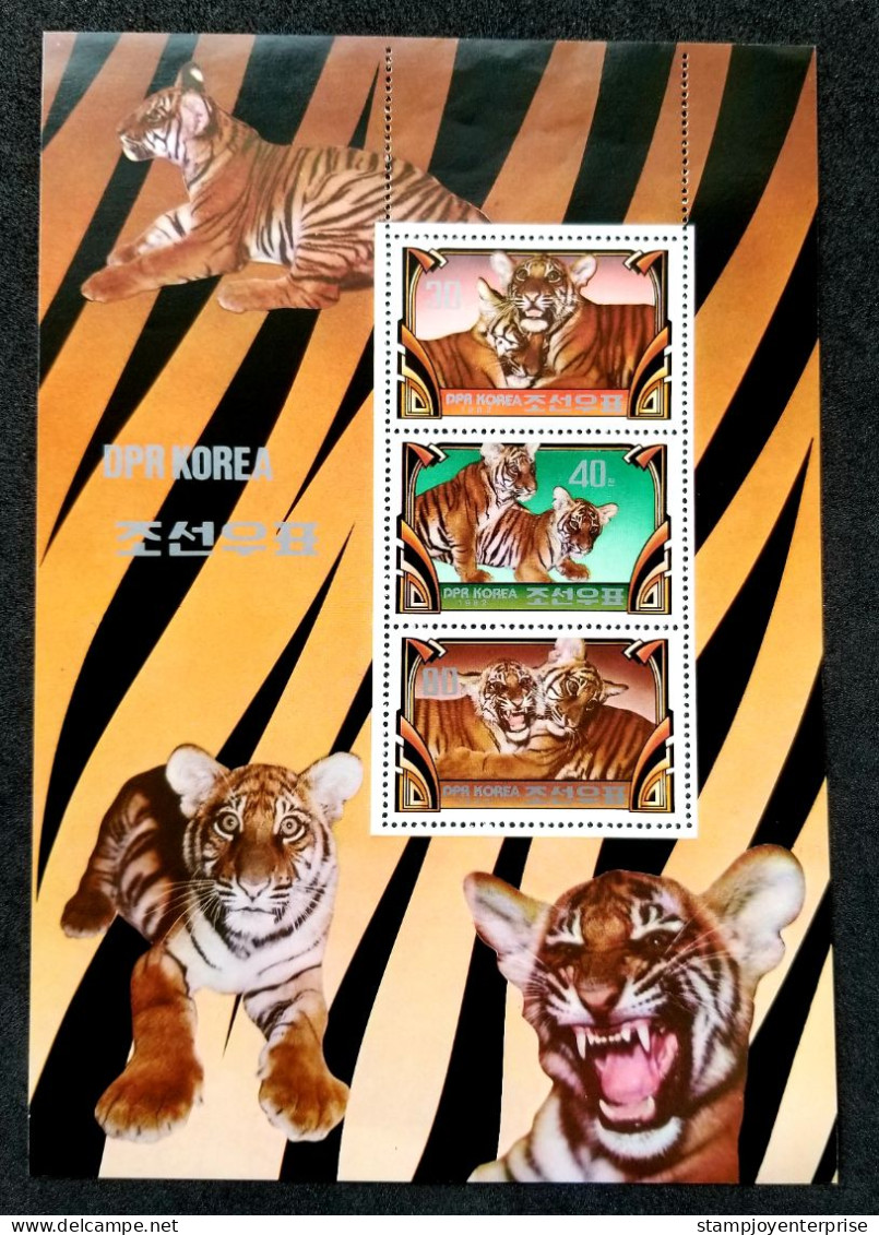 Korea Tiger 1982 Big Cat Fauna Wildlife Tigers (ms) MNH - Corée Du Nord