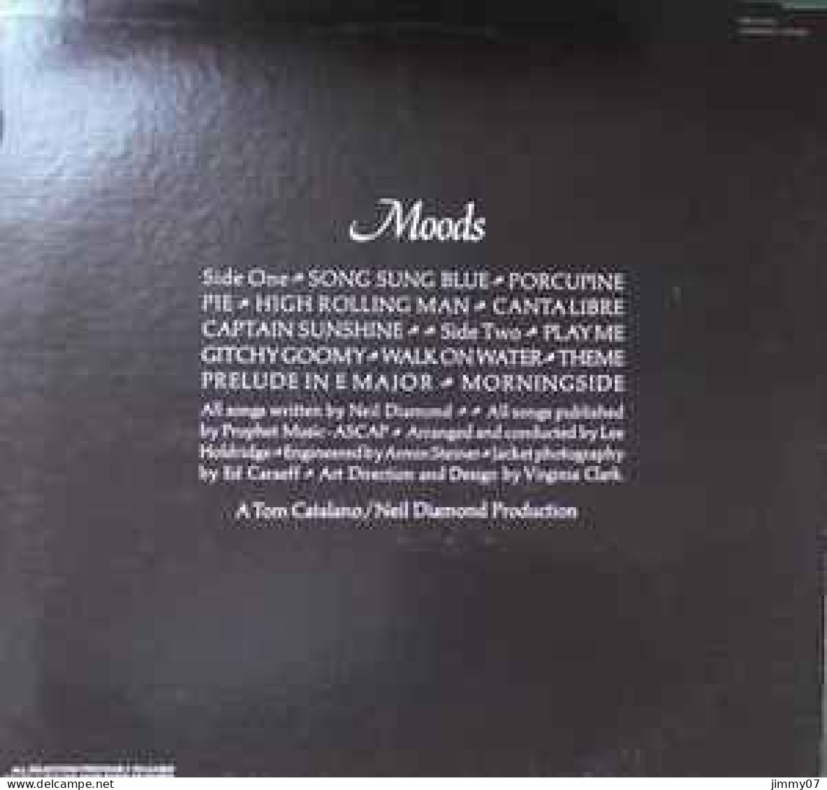 Neil Diamond - Moods (LP, Album) Canadian Press !!! - Rock