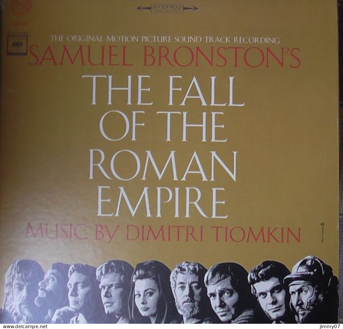 Dimitri Tiomkin - The Fall Of The Roman Empire ( Original Motion Picture Soundtrack) (LP, Album, Gat) - Filmmuziek