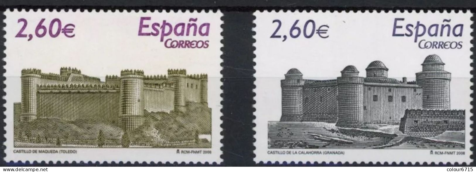 Spain 2008 Castles Stamps 2v MNH - Nuovi