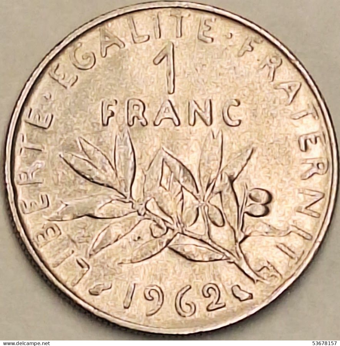 France - Franc 1962, KM# 925.1 (#4307) - 1 Franc