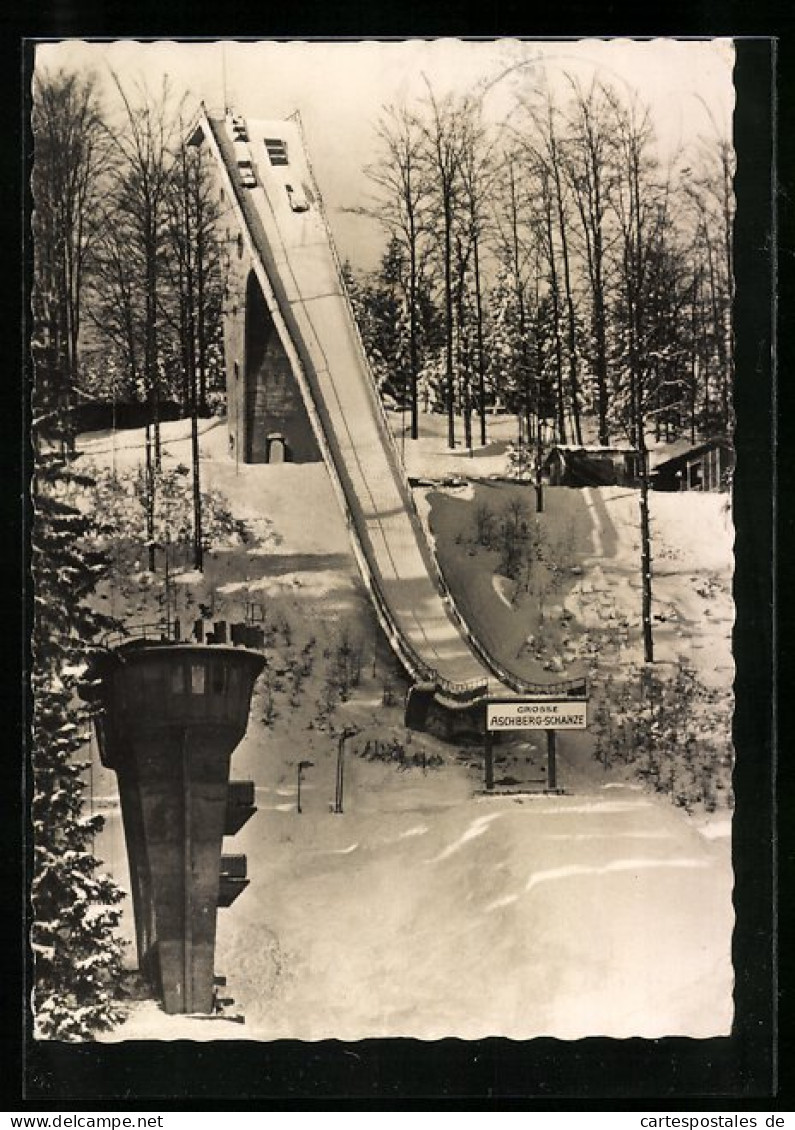 AK Klingenthal, Blick Auf Die Aschberg-Schanze  - Klingenthal