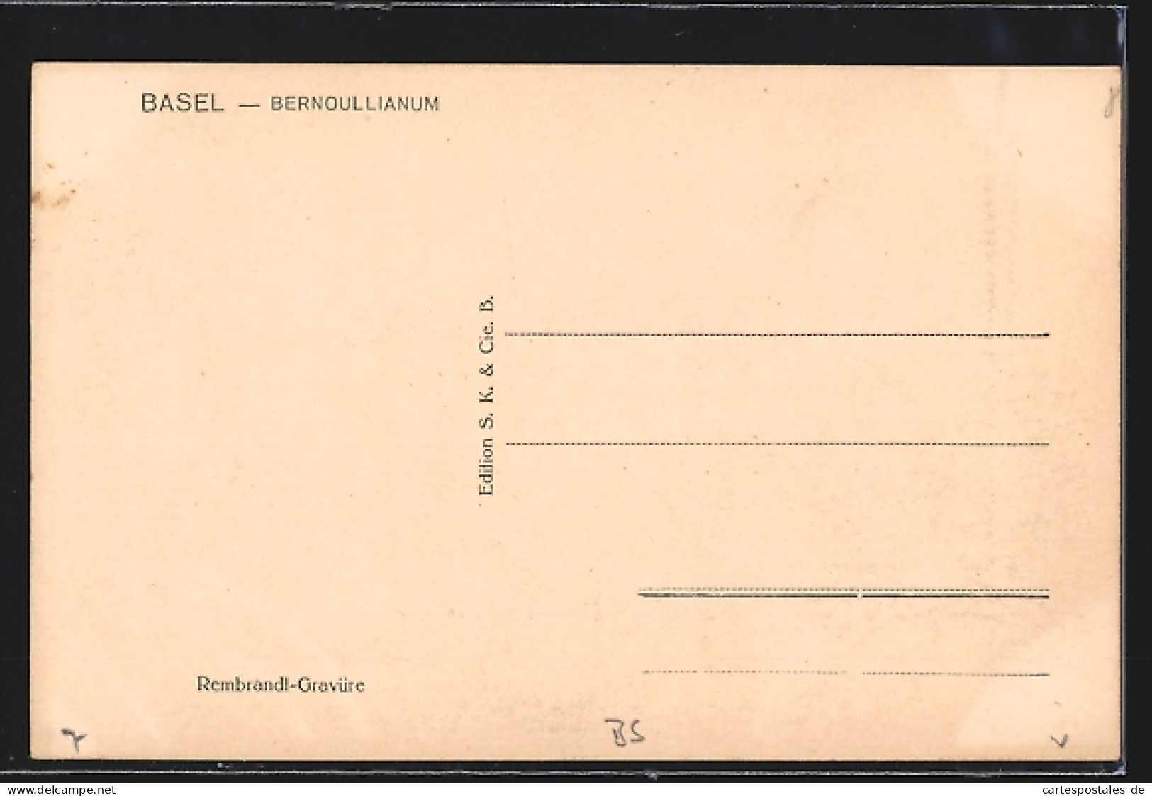 AK Basel, Bernoullianum, Von Der Strasse Gesehen  - Basilea