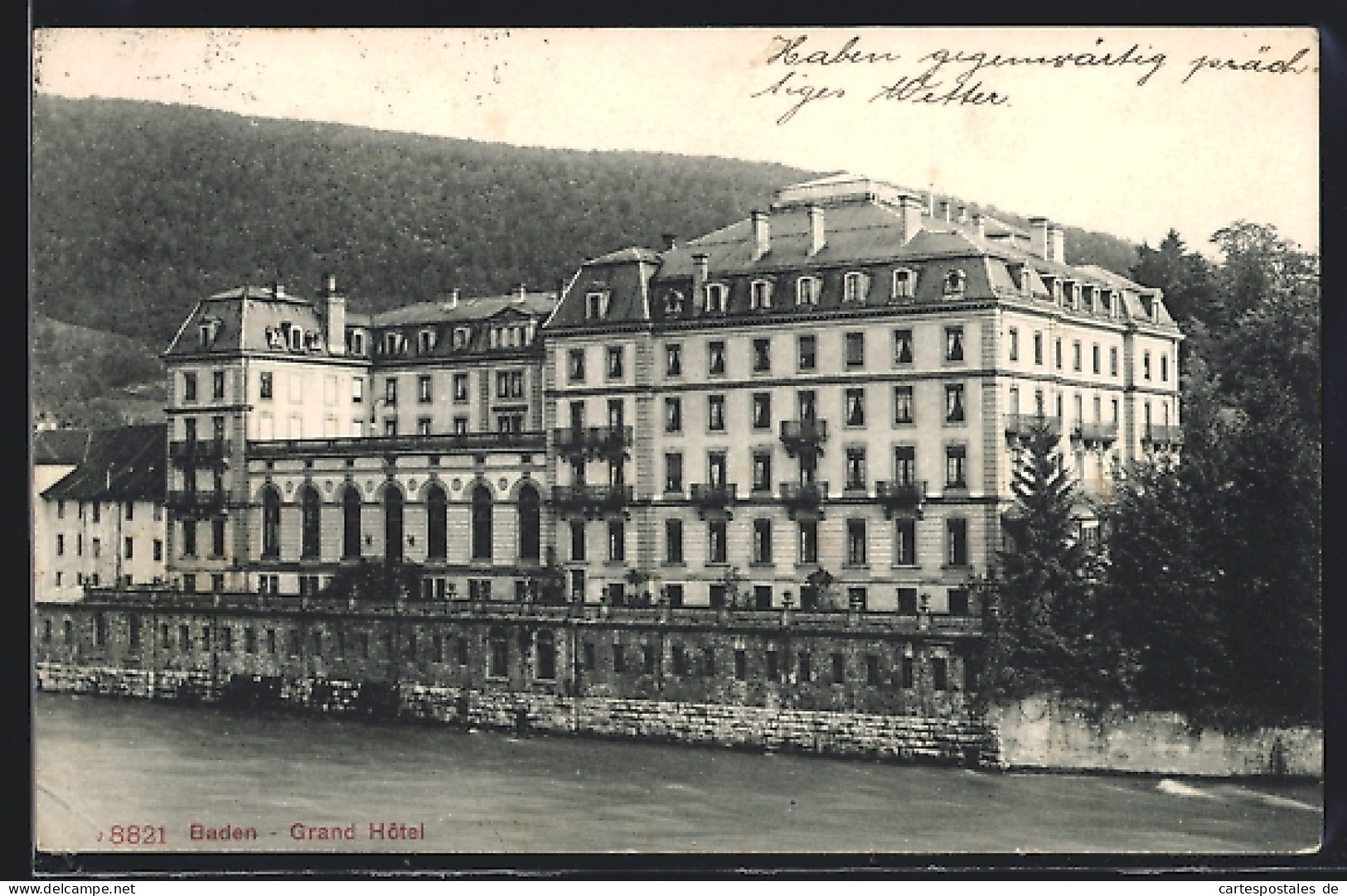 AK Baden, Grand Hotel Am Wasser  - Baden