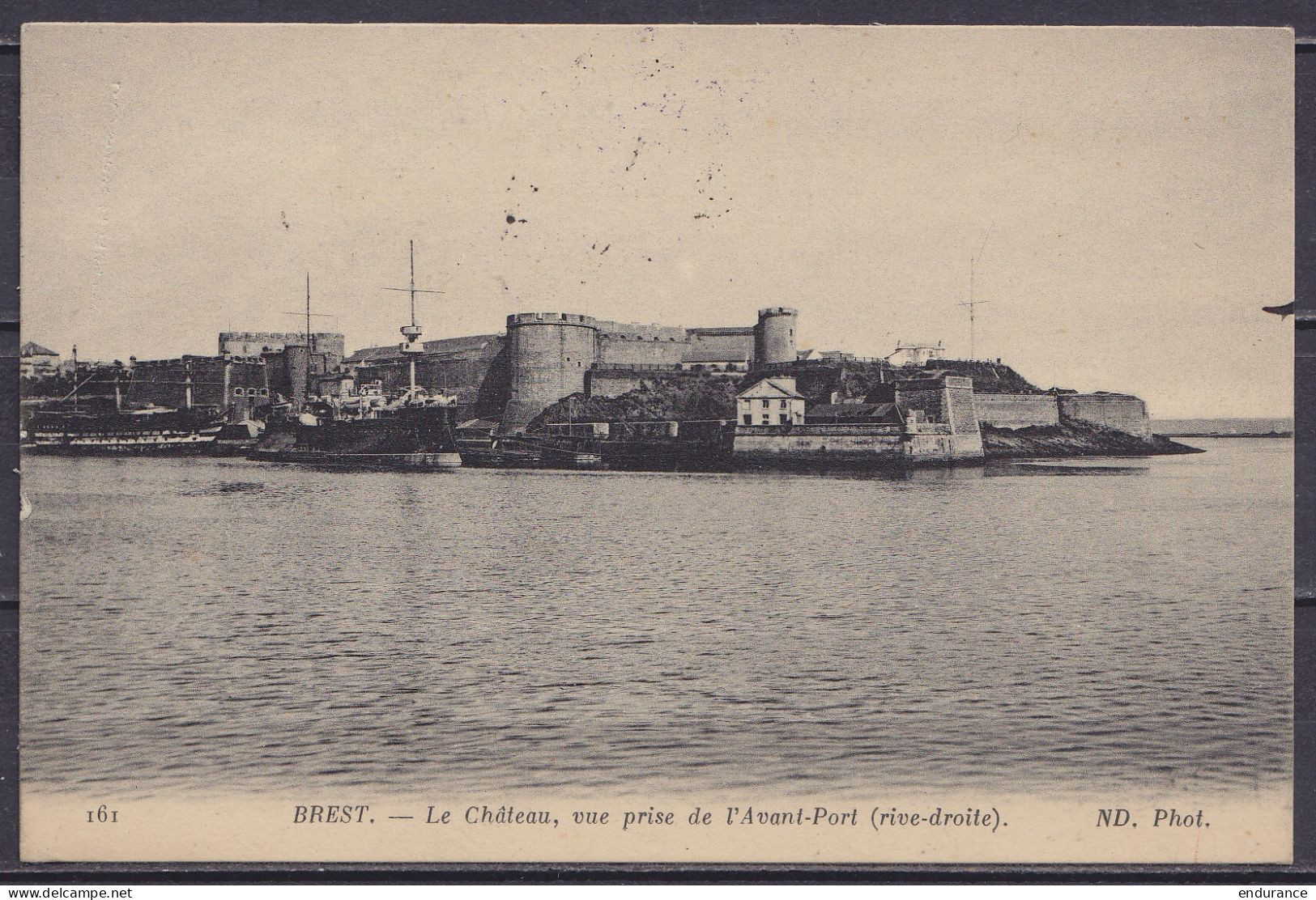 CP Brest En Franchise (S.M.) Datée 20/12 (1915) Càd TRESOR ET POSTES Pour CHALONS-SUR-MARNE - Cachet [DEPOT De La ?? SEC - Guerra De 1914-18