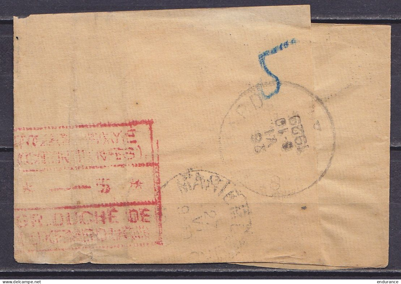Bande D'imprimé Càpt "LUXEMBOURG /24.6.1929/ VILLE" Pour HAM-sur-HEURE - Réexpédiée à ST-GERARD Puis à MARIEMBOURG (voir - Cartas & Documentos