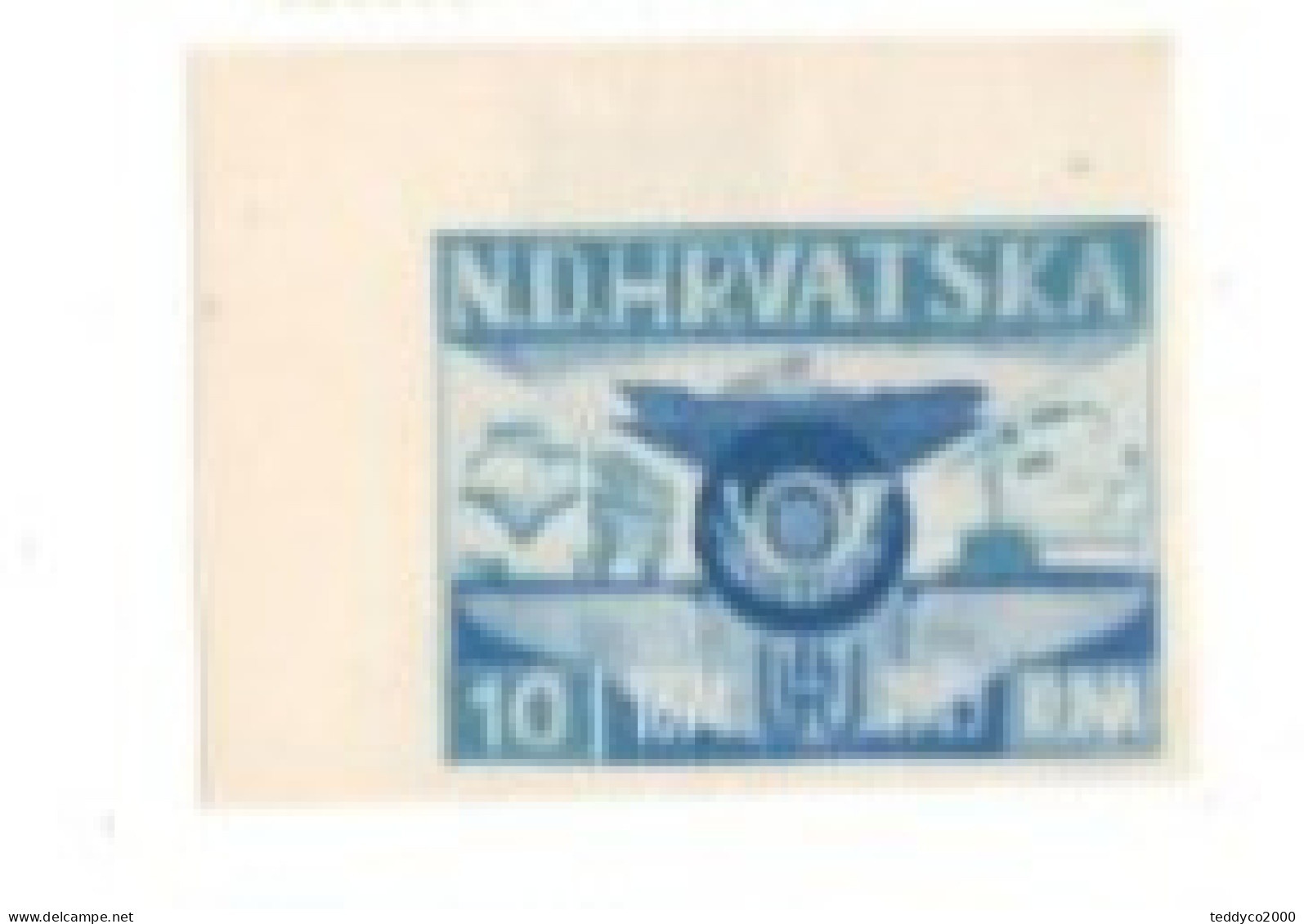 CROATIA Transport 1874 1949 10 Kuna Poster Stamp Label Vignette Cinderella - Kroatien