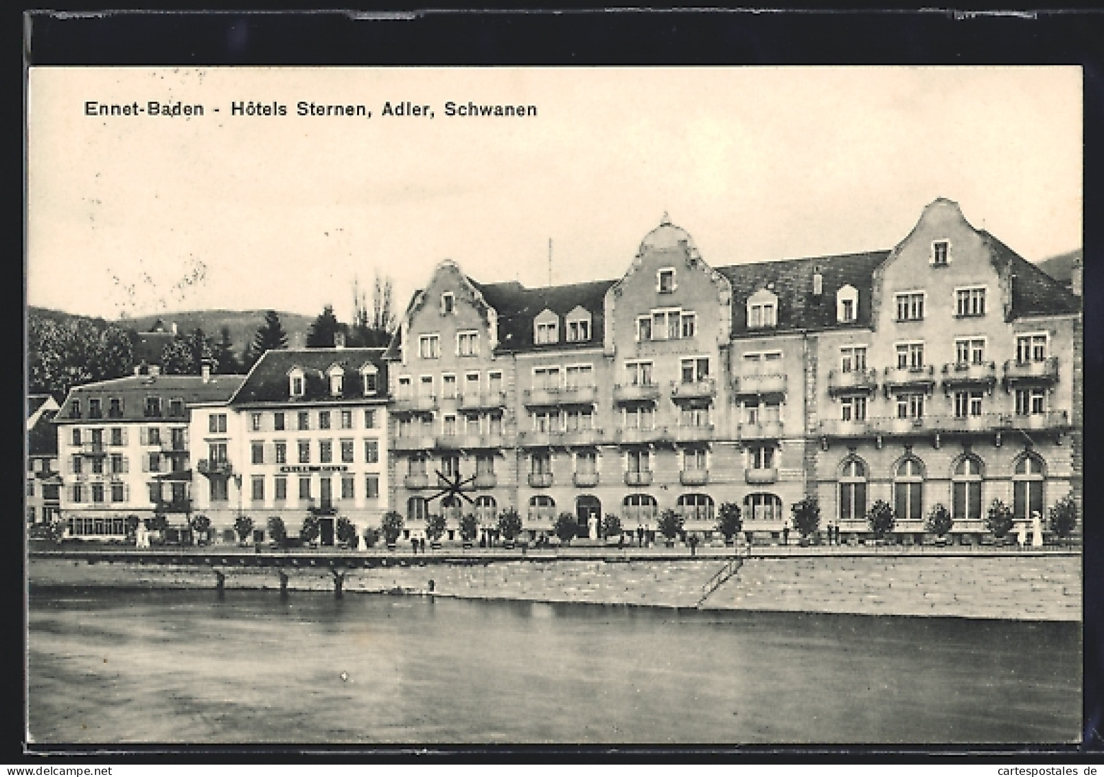 AK Ennet-Baden, Hotels Sternen, Adler, Schwanen  - Baden