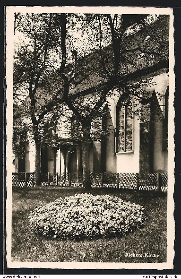 AK Riehen, Garten An Der Kirche  - Riehen