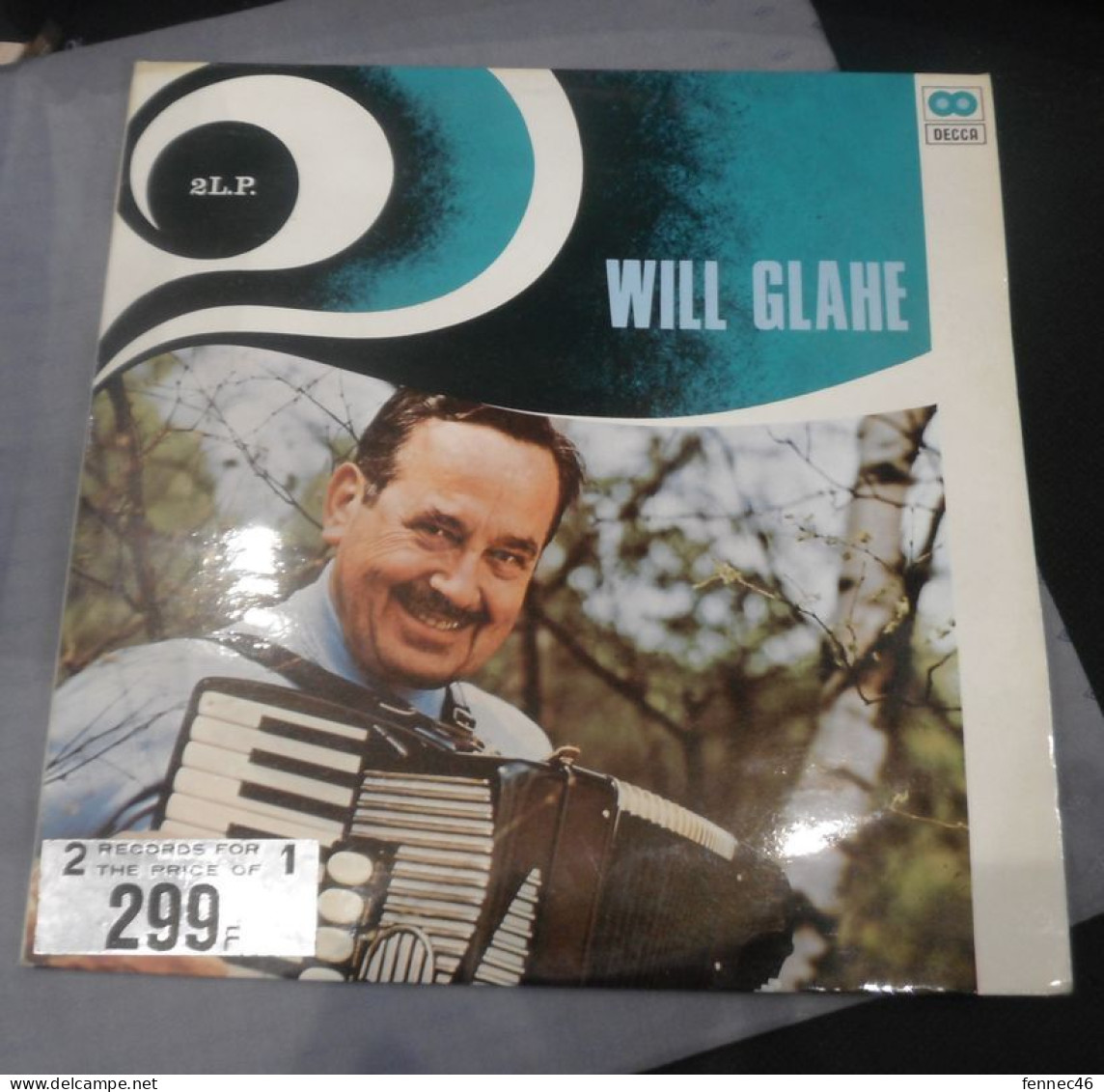 * Vinyle .(2X33T) - Will GLAHE - Accordéon - Instrumental