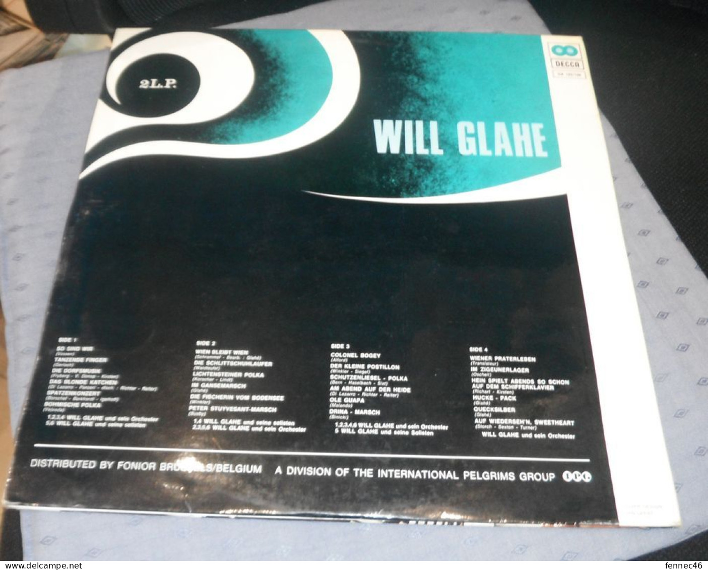 * Vinyle .(2X33T) - Will GLAHE - Accordéon - Instrumentaal