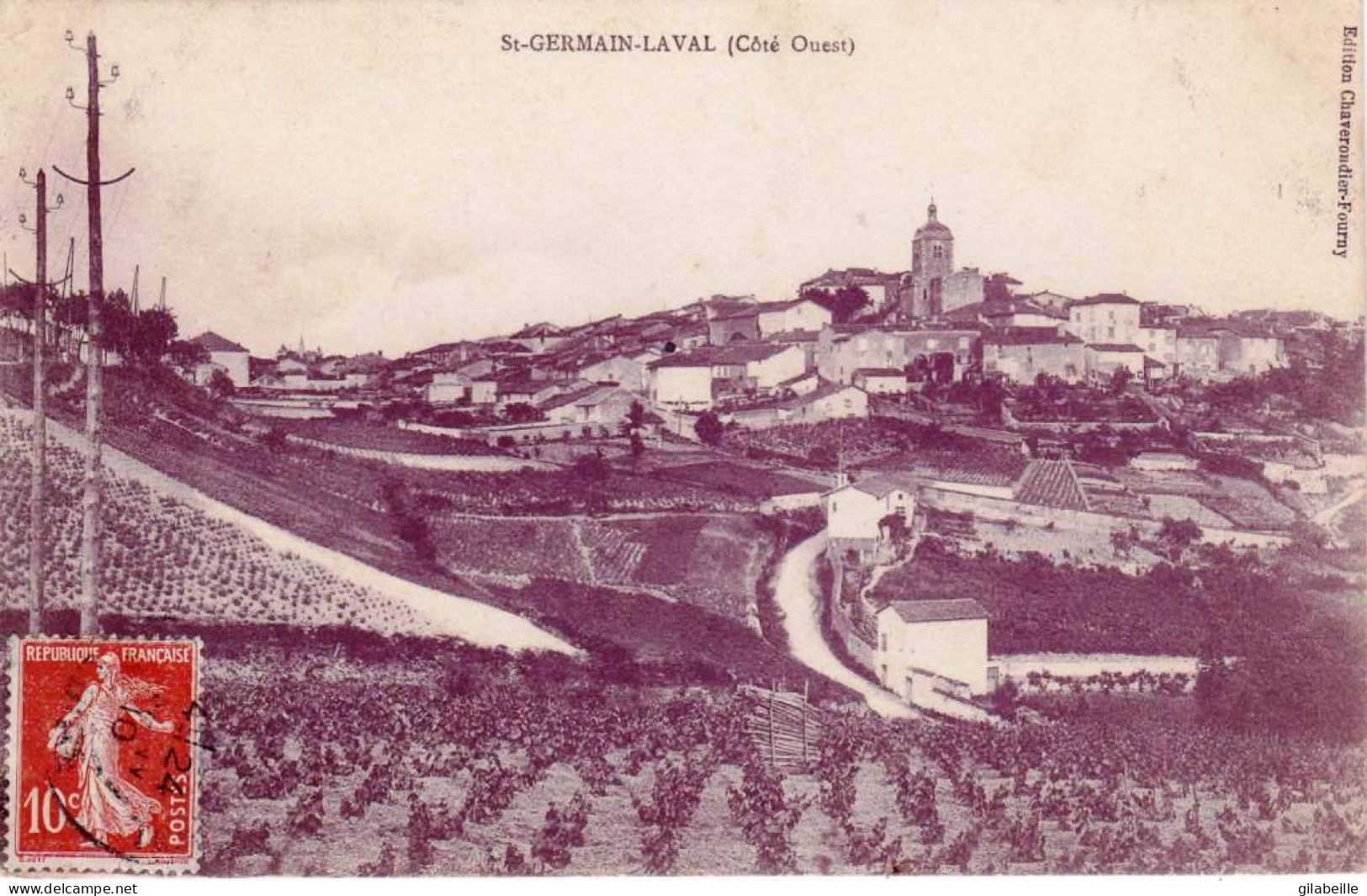 42 - Loire -  SAINT GERMAIN LAVAL -  Coté Ouest - Saint Germain Laval