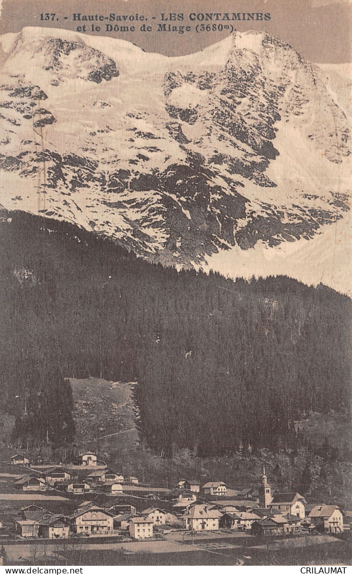 74-LES CONTAMINES-N°T5049-D/0145 - Les Contamines-Montjoie