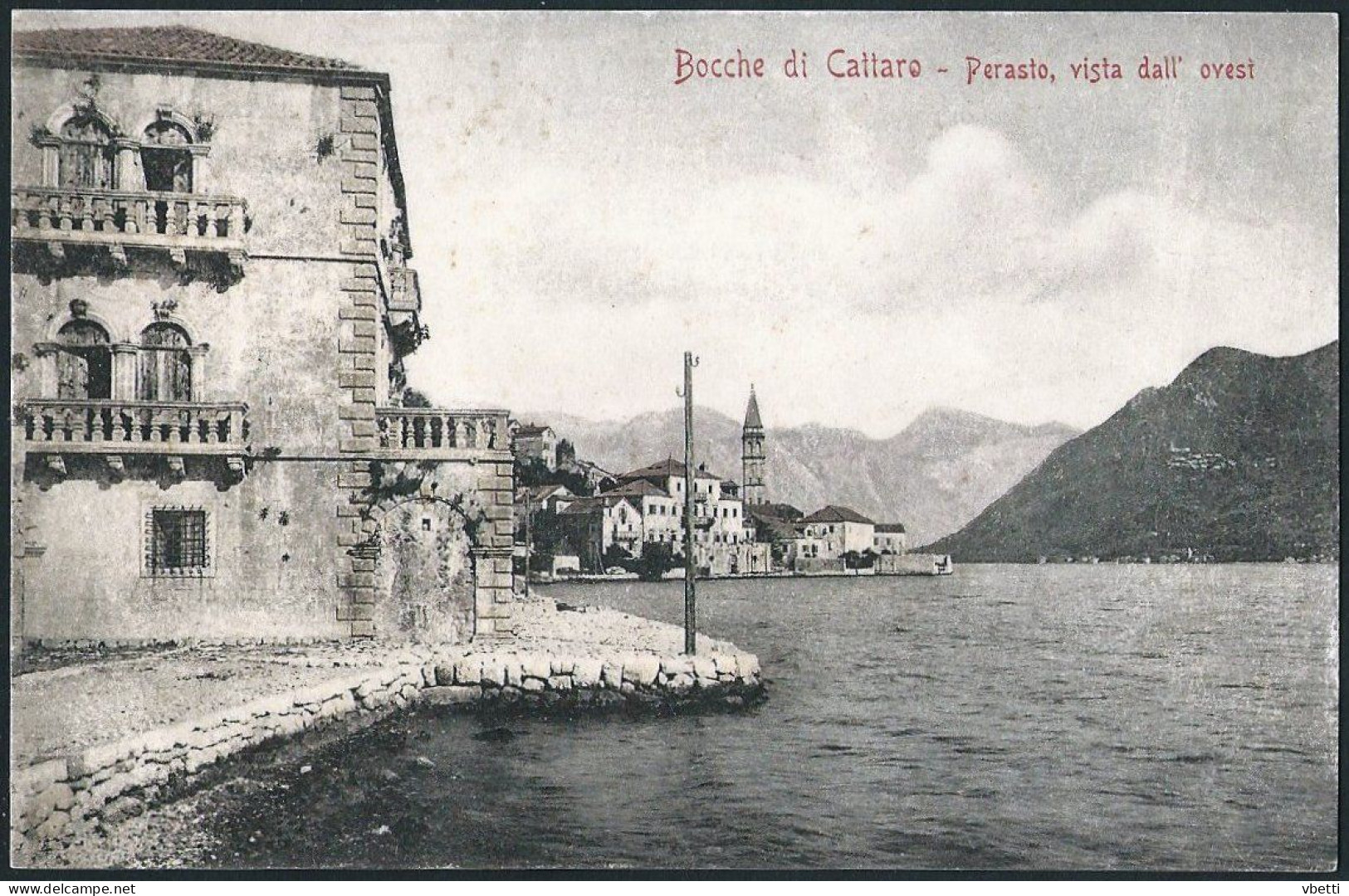 Montenegro: Bocche Di Cattaro - Perasto (Perast) Vista Dall' Ovest - Montenegro