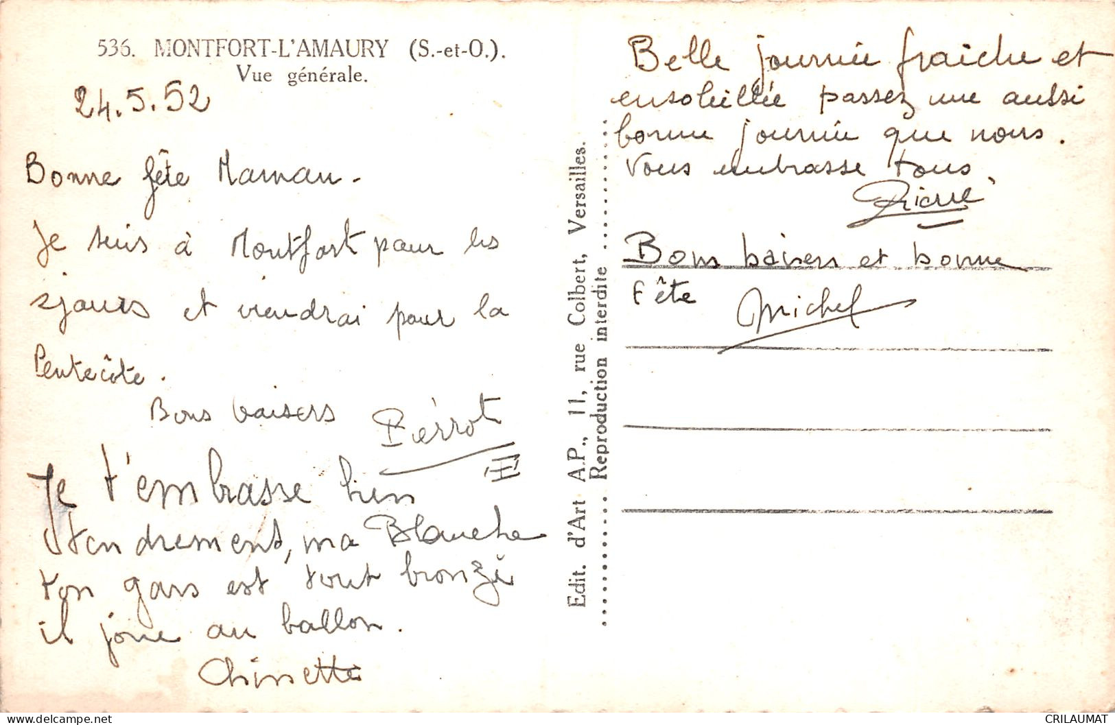 91-MONTFORT L AMAURY-N°T5050-B/0341 - Montfort L'Amaury