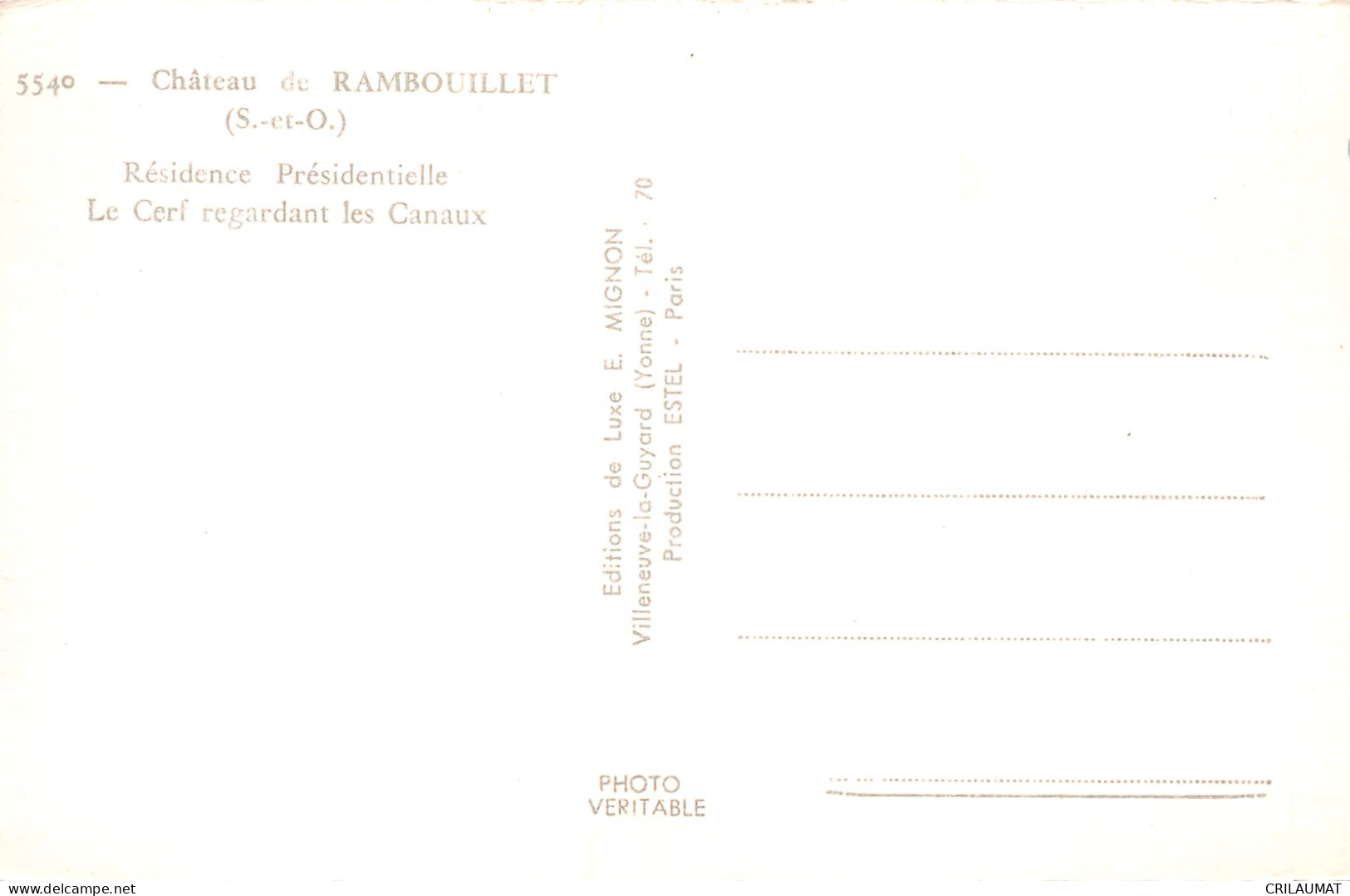 78-RAMBOUILLET LE CHATEAU-N°T5050-B/0099 - Rambouillet (Kasteel)