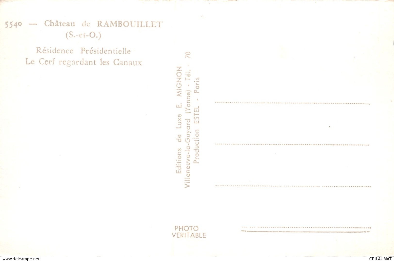 78-RAMBOUILLET LE CHATEAU-N°T5050-B/0099 - Rambouillet (Schloß)