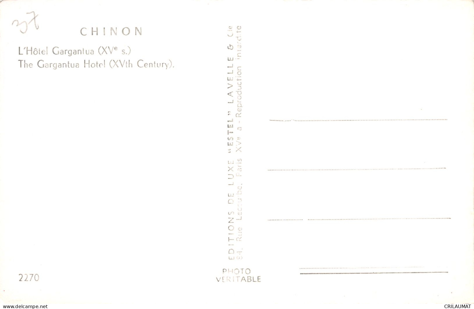 37-CHINON-N°T5049-H/0389 - Chinon