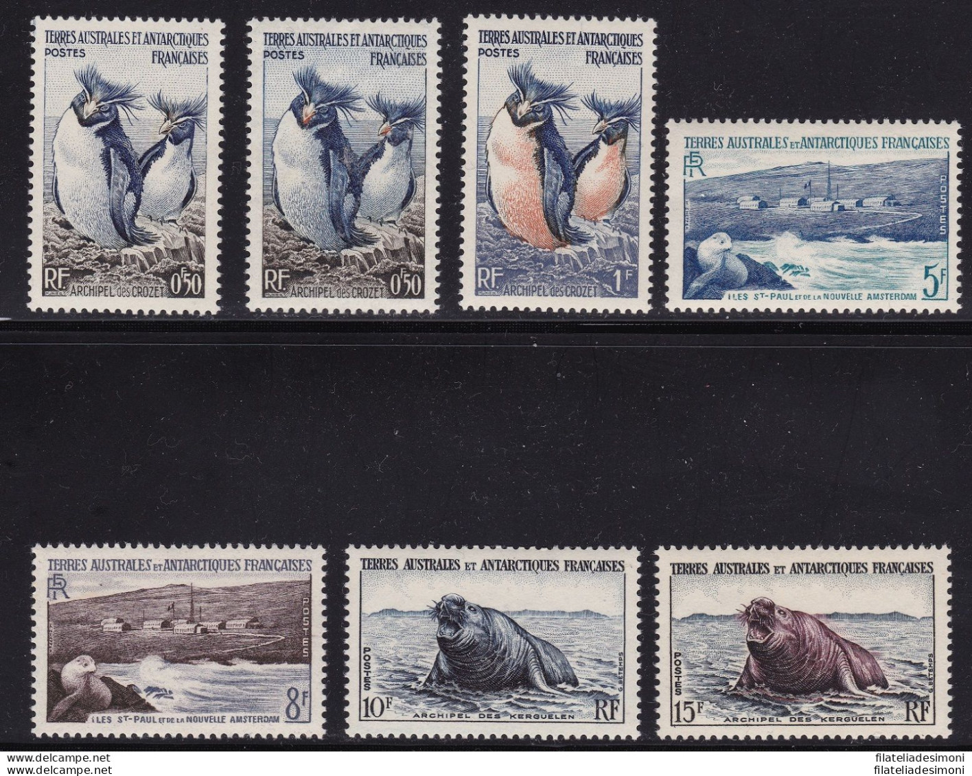 1956 TAAF/ANTARTICO FRANCESE - YT 2/7 MNH/** - Otros & Sin Clasificación