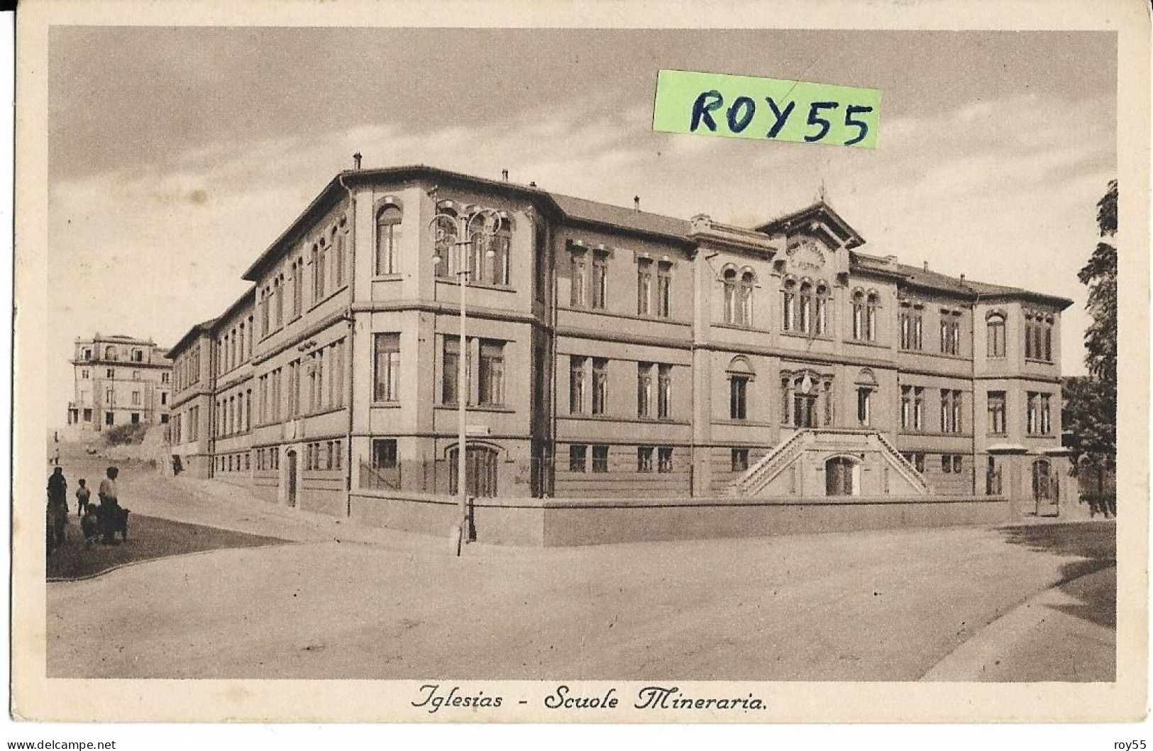 Sardegna-iglesias Scuola Mineraria Veduta Edificio Scuola Anni 30 (f./piccolo/v.retro) - Iglesias