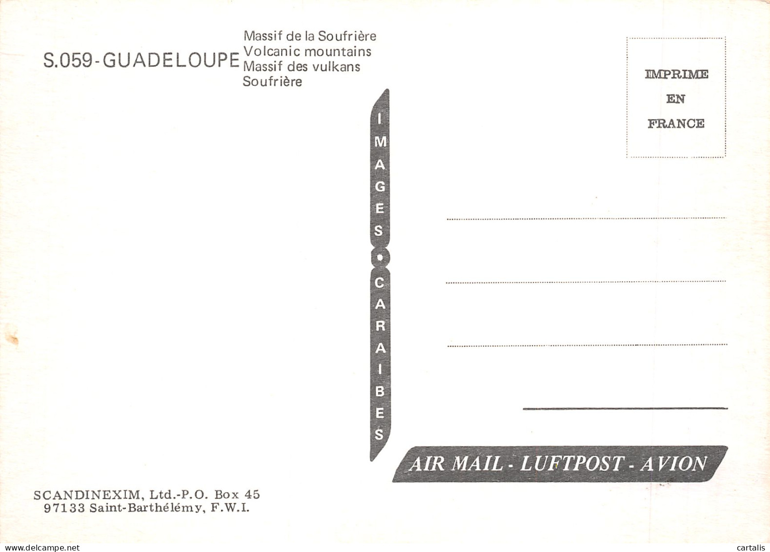 971-GUADELOUPE LA SOUFRIERE-N°4241-A/0237 - Autres & Non Classés