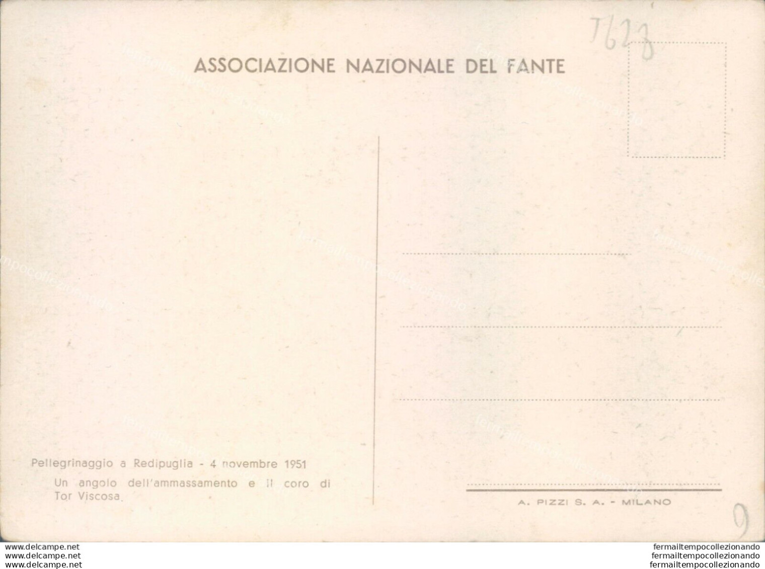 T628 Cartolina Pellegrinaggio A Redipuglia 1951 Provincia Di Gorizia - Gorizia