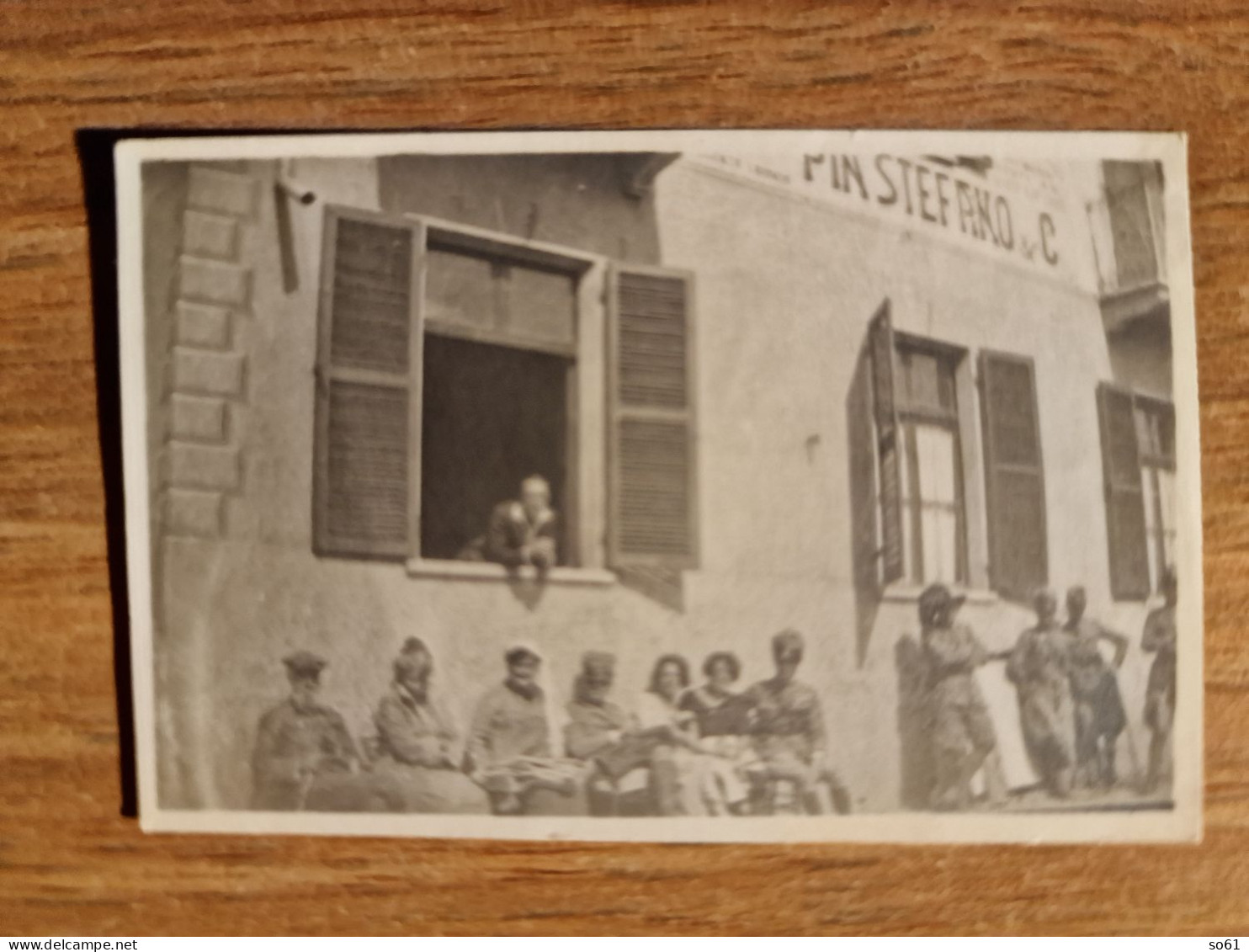 19281.  Fotografia Epoca Pubblicità Pin Stefano & C. Fenestrelle Soldati Luogo Da Identificare Piemonte.? Aa '20 - 6,5x4 - Places