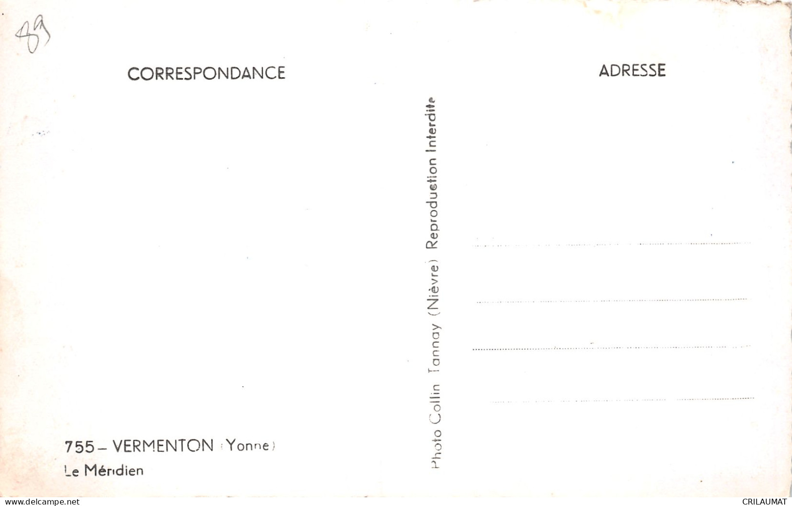 89-VERMENTON-N°T5052-A/0069 - Vermenton