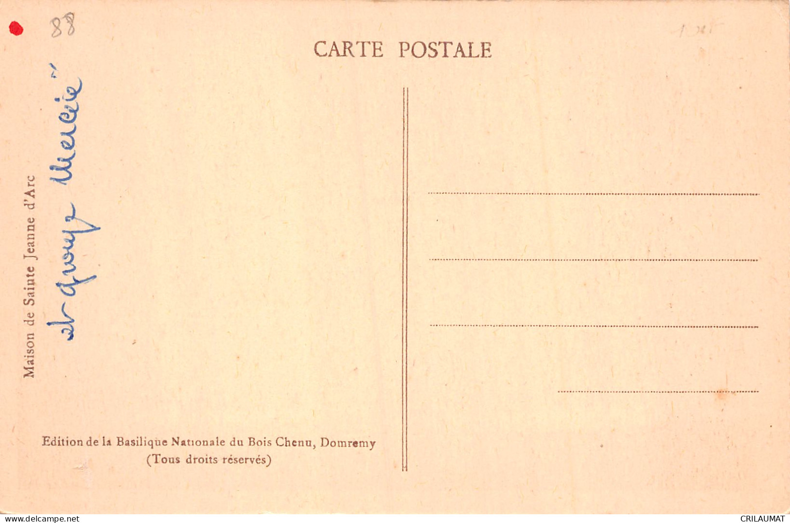 88-DOMREMY-N°T5051-H/0127 - Domremy La Pucelle