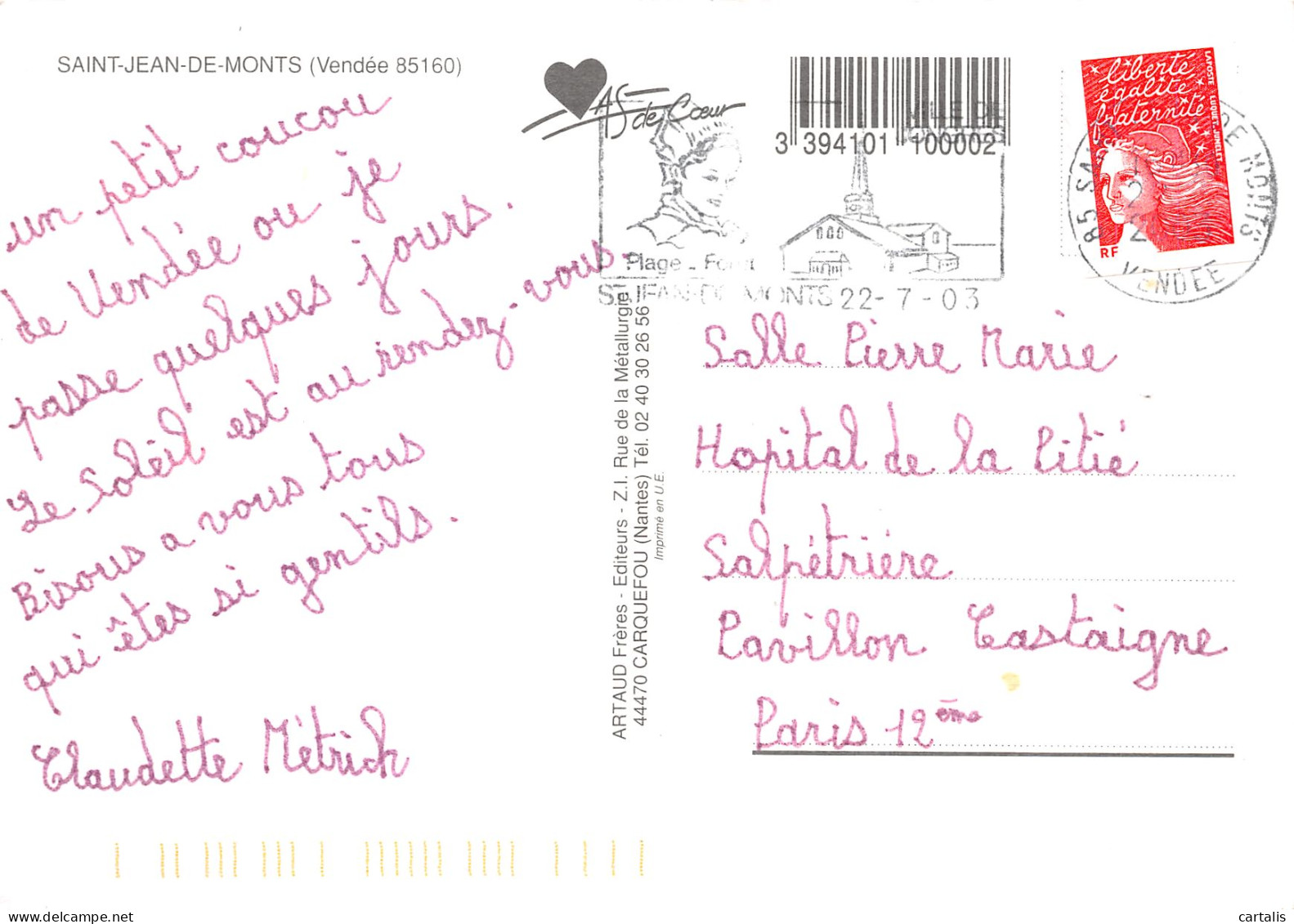 85-SAINT JEAN DE MONTS-N°4243-A/0341 - Saint Jean De Monts