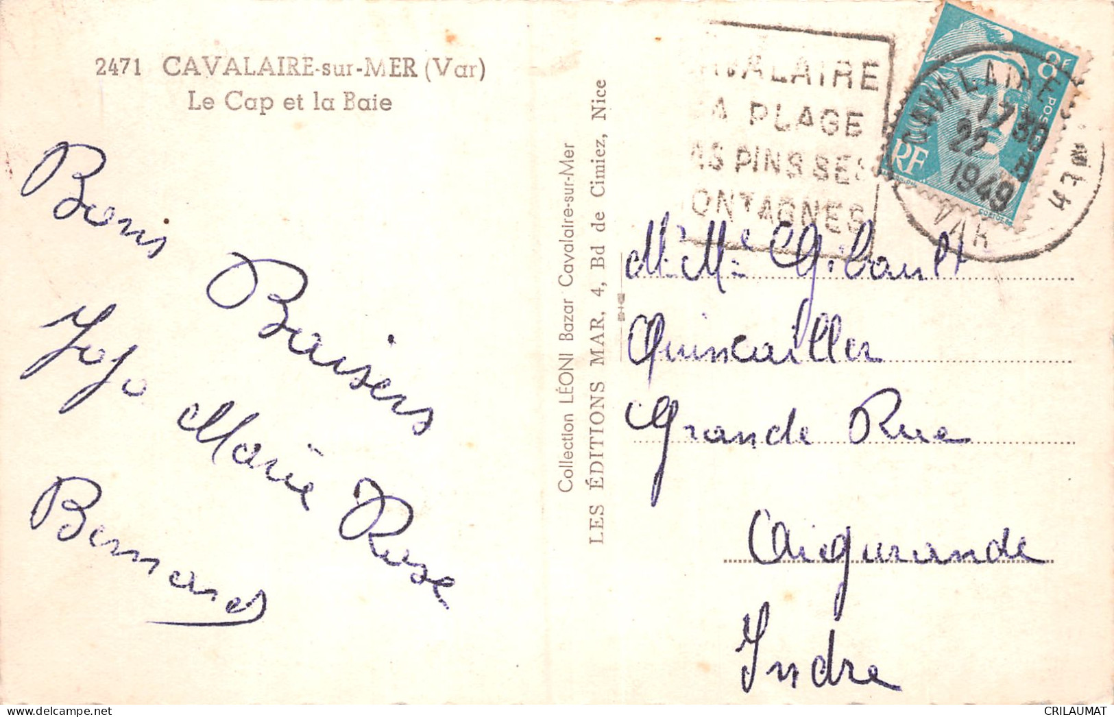 83-CAVALAIRE SUR MER-N°T5052-C/0321 - Cavalaire-sur-Mer