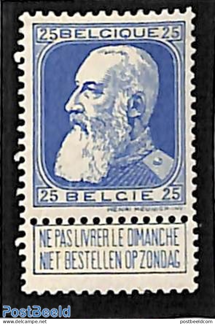 Belgium 1905 25c, Stamp Out Of Set, Unused (hinged) - Neufs