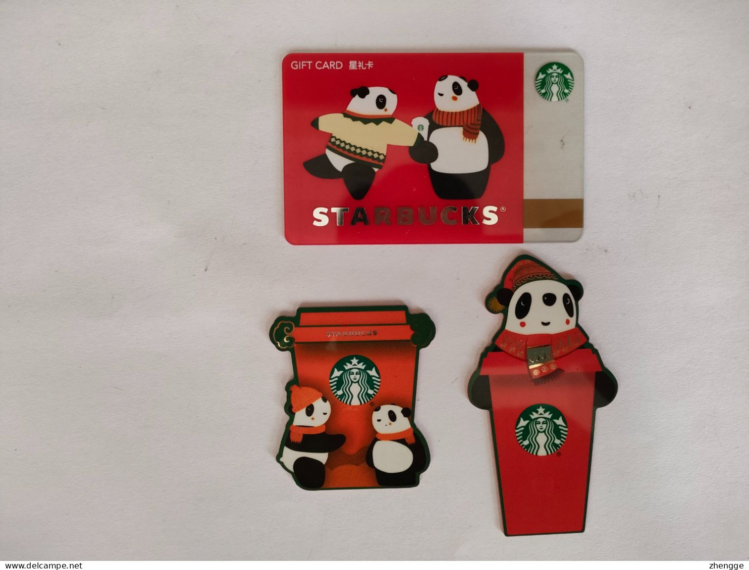 China Gift Cards, Starbucks, 500 RMB,  2020,(3pcs) - Cartes Cadeaux