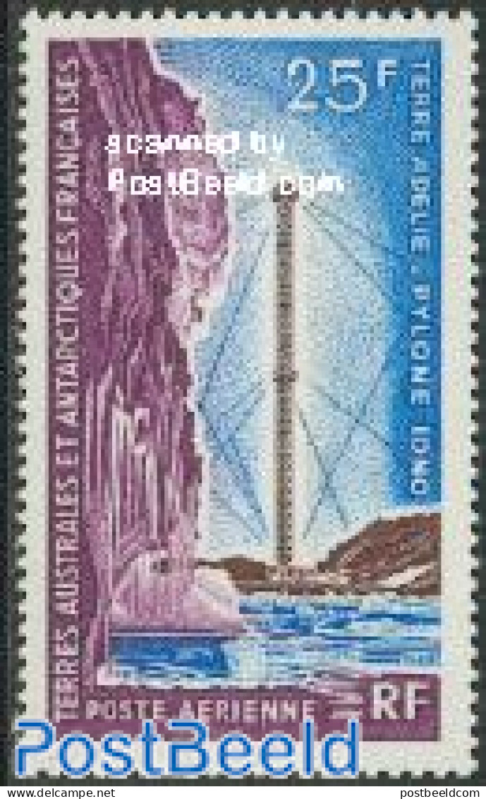 French Antarctic Territory 1966 Telecommunication 1v, Mint NH, Performance Art - Radio And Television - Neufs