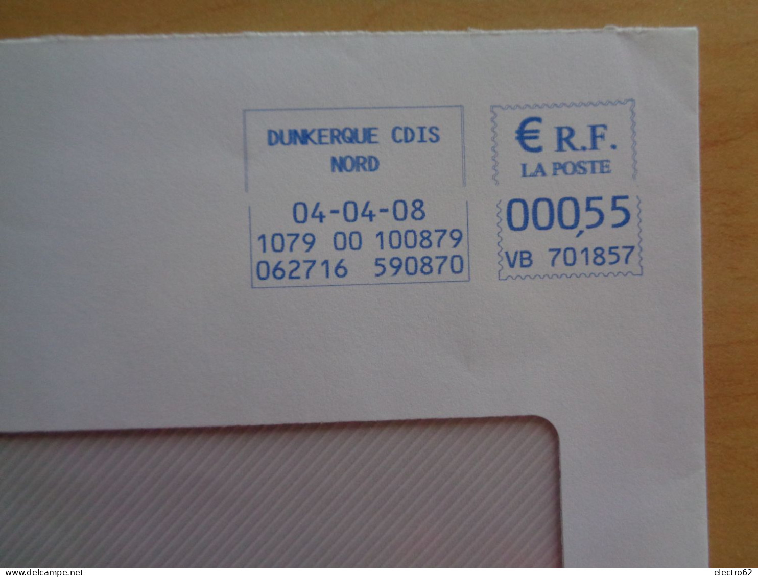 France EMA écusson Armoiries Dunkerque CDIS Nord 2008 Blason Armoirie - Enveloppes