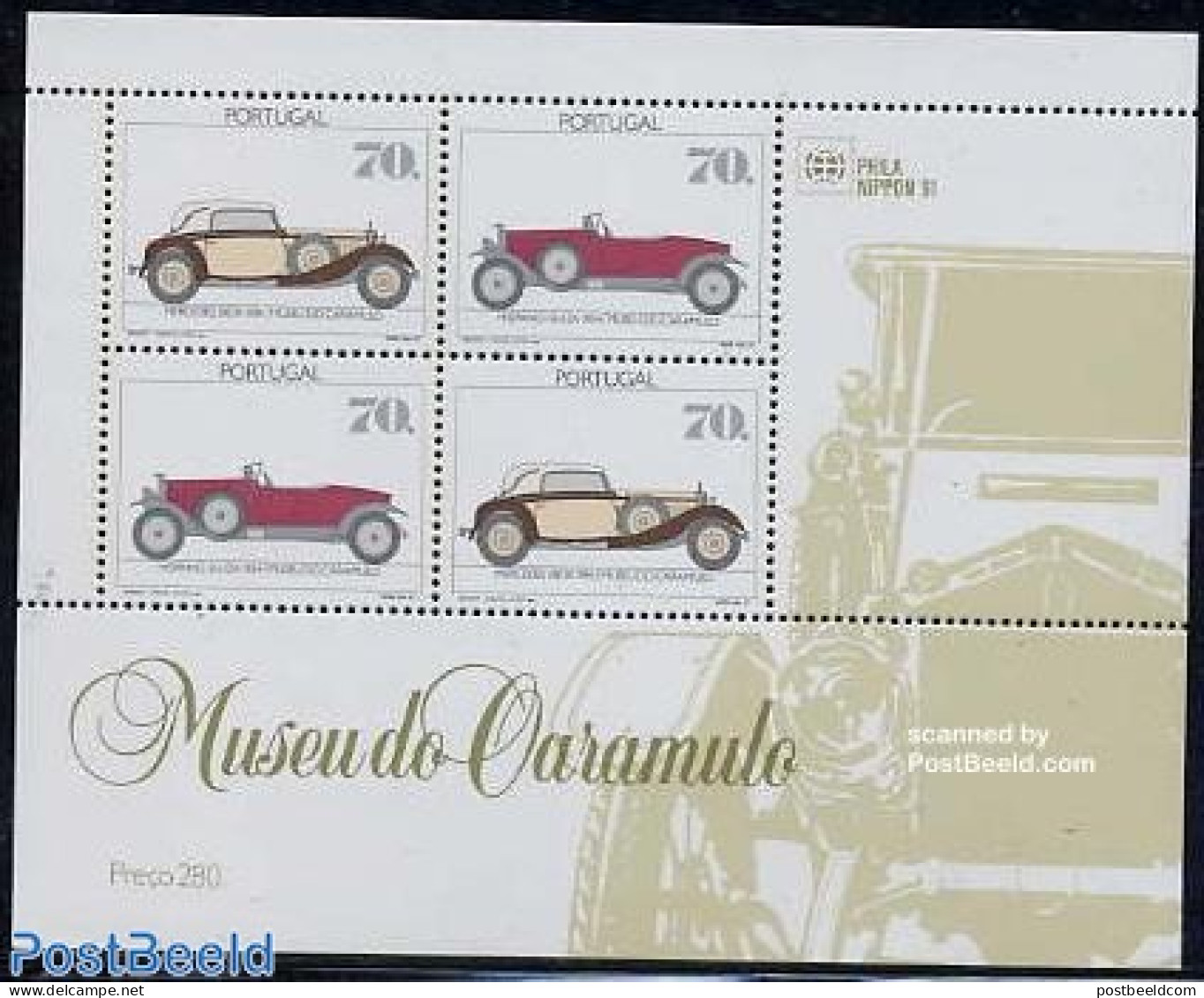 Portugal 1991 Automobiles S/s (Mercedes, Hispano-Suiza), Mint NH, Transport - Automobiles - Ongebruikt